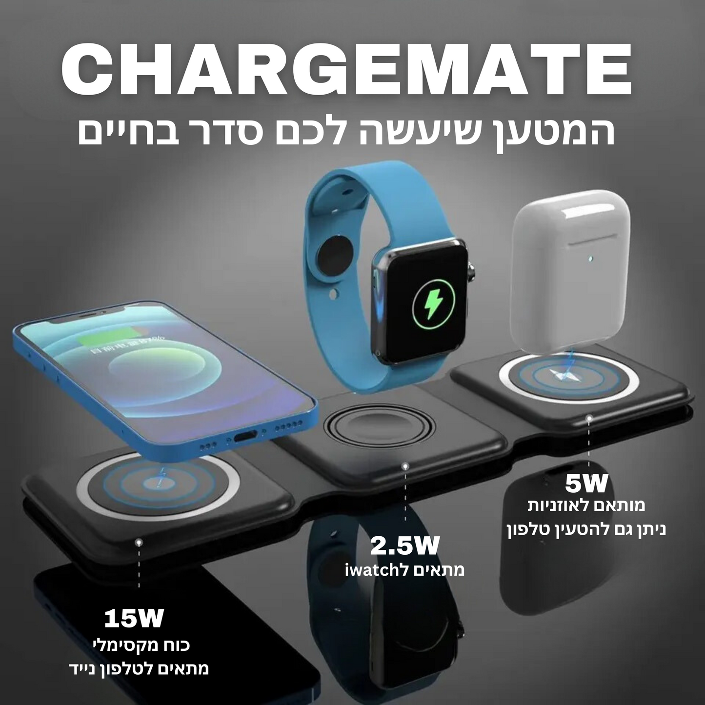 Chargemate - המטען שיעשה לכם סדר בחיים